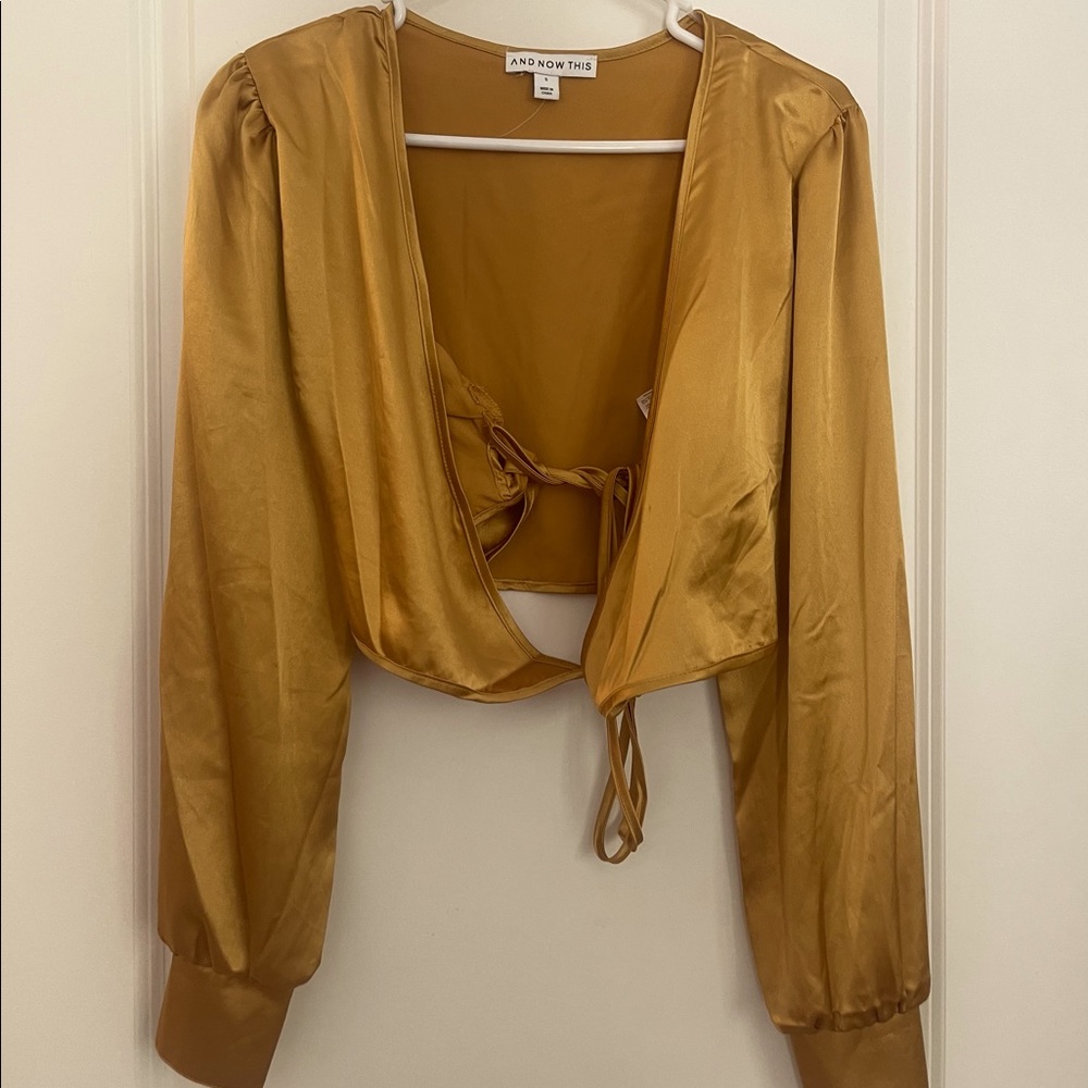 Crop top front wrap